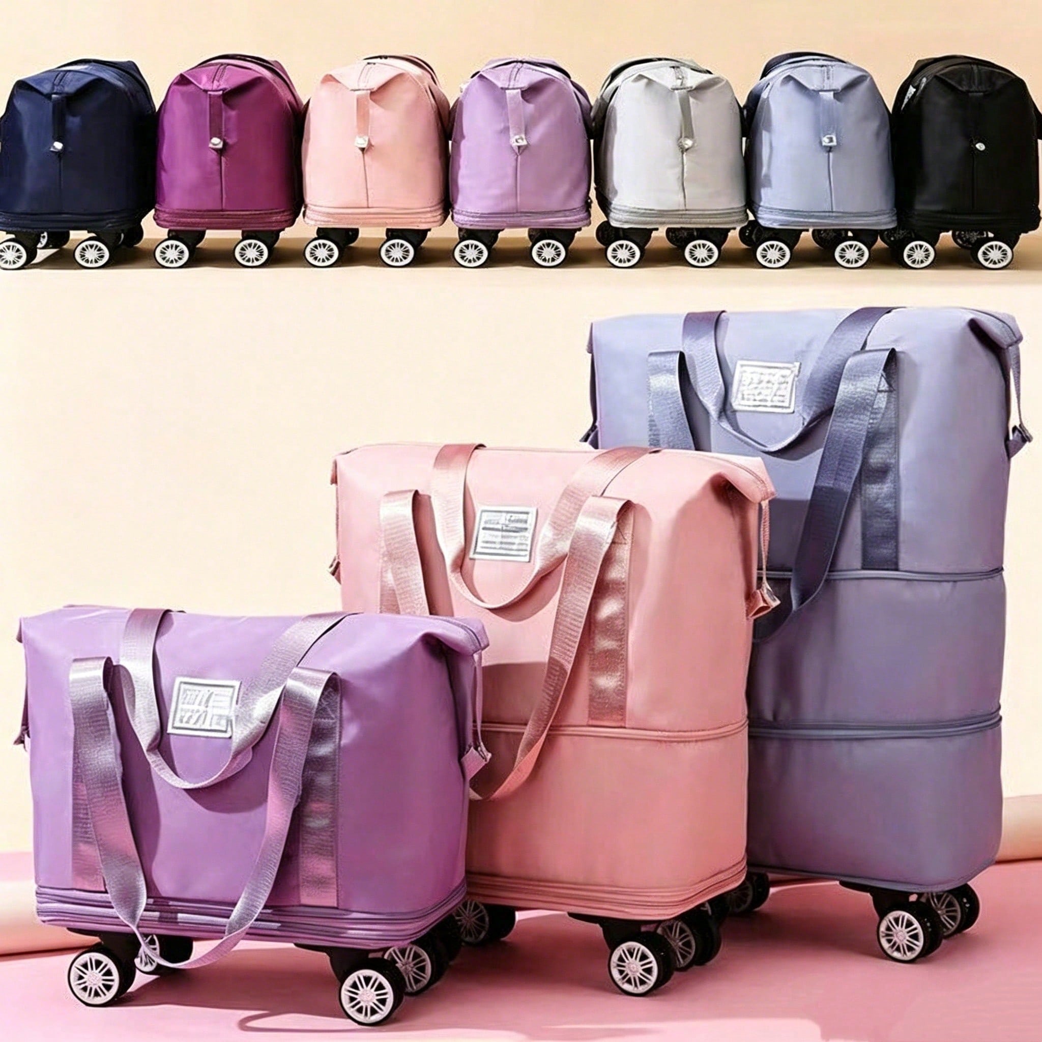 Borsa da viaggio espandibile c - Foldable Rolling Luggage Bag recensione e prezzo